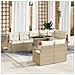Set Divano da Giardino 9 pcs Beige Poly Rattan - Foto miniatura 2