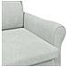 poltrona Grigio chiaro 76 x 94 x 102 cm Velluto - Foto miniatura 7