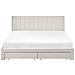 Letto Con Cassetti Contenitori Velluto Lonzac 180 X 200 Cm Bianco Sporco - Foto miniatura 5