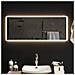 Specchio Da Bagno Con Luci Led 100x40 Cm - Foto miniatura 6