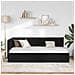 Cornice del letto ad angolo Nero 90 x 190 cm Tessuto - Foto miniatura 4