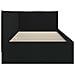 Cornice del letto ad angolo Nero 90 x 190 cm Tessuto - Foto miniatura 6