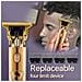 Tagliacapelli Elettrico Oro Rosa Viola Ricaricabile Usb Senza Fili - Foto miniatura 6