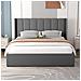 Arlington Letto Di Design Con Contenitore 160x200cm In Velluto Grigio - Foto miniatura 2