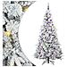 Albero di Natale Artificiale con Rami Pieghevoli Bianco 180 cm - Foto miniatura 1