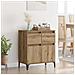 Credenza con cassetto Rovere artigianale 60 x 35 x 70 cm - Foto miniatura 2