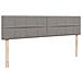 Struttura Letto Pouf con Materassi Tortora 180x200cm in Tessuto - Foto miniatura 9