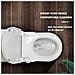 Sedile Wc Intelligente A Forma Di V (standard Ue 3/8) Bidet Non Elettrico - Foto miniatura 6