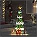 Albero di Natale Illuminato con 3 Scatole Regalo 2D Bianco Caldo - Foto miniatura 3