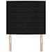 Testiera LED con luci a strisce a LED Nero 90 cm Poliestere - Foto miniatura 5