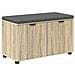 Panca per ingresso con cuscino Rovere Sonoma 80 x 38 x 46 cm - Foto miniatura 1