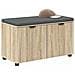 Panca per ingresso con cuscino Rovere Sonoma 80 x 38 x 46 cm - Foto miniatura 3