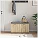 Panca per ingresso con cuscino Rovere Sonoma 80 x 38 x 46 cm - Foto miniatura 4