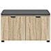 Panca per ingresso con cuscino Rovere Sonoma 80 x 38 x 46 cm - Foto miniatura 6