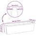 Fioriere per Euro pallet 24 pcs Grigio 36 x 13,5 x 9,5 cm - Foto miniatura 8