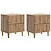 Armadio da Notte 2 pcs Rovere Artigianale 43 x 34,5 x 48 cm - Foto miniatura 1