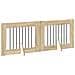 Cancello per cani pieghevole con supporti 2 pcs Rovere Sonoma - Foto miniatura 3
