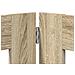 Cancello per cani pieghevole con supporti 2 pcs Rovere Sonoma - Foto miniatura 5
