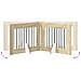 Cancello per cani pieghevole con supporti 2 pcs Rovere Sonoma - Foto miniatura 7
