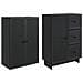 Set di armadi 2 pcs 66 x 34,5 x 90 cm Legno ingegnerizzato - Foto miniatura 3