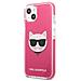 Custodia Karl Lagerfeld Choupette Head Per Iphone 13 Mini - Fucsia - Foto miniatura 3