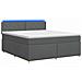 Letto box spring con materasso Grigio Scuro 180 x 200 cm - Foto miniatura 1
