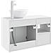 Set di mobili per il bagno 2 pz Bianco Lucido - Foto miniatura 10