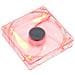 1025 Ventola, 9 Pale, 1200rpm, sleeve bearing, Illuminazione a 4 LED Rossa - Foto miniatura 1