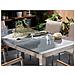 Set Di Tavolo E 6 Sedie Da Giardino In Acciaio, Granito E Fibra Tessile Beige - Grigio Lucido - 180cm - Grosseto - Foto miniatura 21