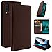 Custodia Samsung Galaxy A50 Pelle Portafoglio Funzione Stand - Marrone - Foto miniatura 2