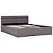 Letto Idraulico Contenitore Led Grigio Talpa Tessuto 120x200cm - Foto miniatura 2