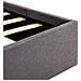 Letto Idraulico Contenitore Led Grigio Talpa Tessuto 120x200cm - Foto miniatura 14