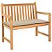Cuscino per Panca da Giardino Beige 120x50x4 cm - Foto miniatura 1
