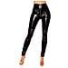 Highwaist - Pantaloni Da Donna Effetto Pelle Effetto Pelle Effetto Pelle Nero S - Foto miniatura 3