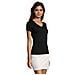 T-shirt Da Donna Con Scollo A V Imperial V Taglia S Nero Profondo - Foto miniatura 3