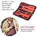 Set Sopracciglia 5pcs Sopracciglio Dellacciaio Inossidabile Governare Kit Con Pinzette Forbici Pettine Sopracciglio Pennello Matita Di Sopracciglio Rasoio E Custodia Da Viaggio Per Le Donne E Gli Uomini Nero - Foto miniatura 2