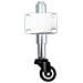 Caricato A Molla Porta Castor Retrattile 6 Centimetri Girevole Porta Caster Wheel Per Giardino In Legno Cancello Cantiere Staccionata Capacit Di Carico 50kg - Foto miniatura 2
