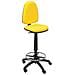 T04cp Sgabello Ergonomico, Altezza Regolabile E Anello Poggiapiedi Giallo - Foto miniatura 1