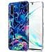 Custodia Compatibile Con Samsung Galaxy Note 10 In Marmo Rosa Blu No. 17 - Coperchio Protettivo In Silicone Tpu Con Motivo A Mosaico - Foto miniatura 1