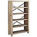 Libreria A 5 Ripiani 80x30x140 Cm In Legno Massello Di Acacia - Foto miniatura 2