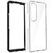 Cover Per Galaxy Z Fold 4 Silicone Anti-ingiallimento Clear Trasparente - Foto miniatura 3