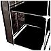 Guardaroba In Tessuto Con Ante Con Cerniera Home Misura 170x130x45 Cm Nero - Foto miniatura 3