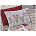Completo Lenzuola Linea Pensieri Delicati 100% Cotone Disegno Shabby Love Piazza E Mezza Rosso - Foto miniatura 3