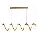 Lampadario A Sospensione Da Soffitto Twist 5 X Sfera In Vetro Bianco G9 Bronzo - Foto miniatura 2