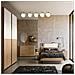 Lampadario A Sospensione Da Soffitto Twist 5 X Sfera In Vetro Bianco G9 Bronzo - Foto miniatura 3