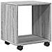 Mobiletto Con Ruote Grigio Sonoma 37x33x42,5 Cm In Truciolato - Foto miniatura 2