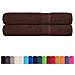 Asciugamani 2 Pz Marrone 100x200 Cm 360 G /m 100% Cotone - Foto miniatura 2