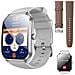 Hoco Y28 Smartwatch Amoled 1.96 Chiamate Bt Ip67 Cardio Pro Silver - Foto miniatura 1