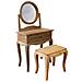 Nada - Toletta Con Sgabello In Legno Di Mogano - Foto miniatura 1