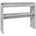 Lusso Casadino -  Tavolino Consolle Grigio Cemento 102x30x80cm Legno Multistrato - Foto miniatura 1